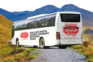 The Wild Atlantic Wahey Comedy Mystery Tour bus