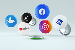 Social media badges
