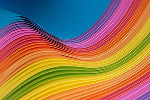 Abstract rainbow pattern