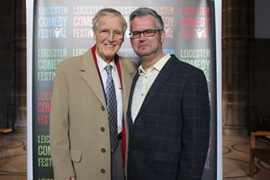 Image shows from L to R: Nicholas Parsons, Geoff Rowe