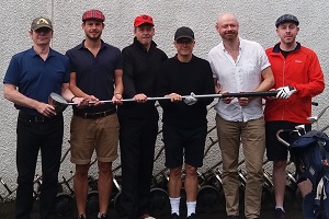 Mackenzie Taylor Memorial Golf Cup 2018. Image shows from L to R: Mick Perrin, Jimmy McGhie, Richard Bucknall, Dominic Holland, Alistair Barrie, Carl Donnelly