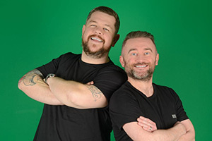Image shows left to right: Graeme Stevely, Stephen Purdon