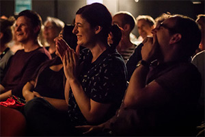 Hoopla audience. Credit: Hannah Anketell