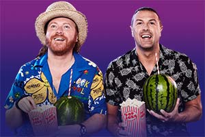 Image shows from L to R: Leigh Francis, Paddy McGuinness