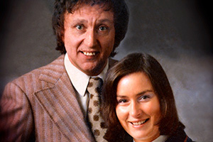 Ken Dodd: A Legacy Of Happiness. Image shows left to right: Ken Dodd, Anne Dodd