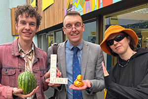 The Laura Awards 2024. Image shows left to right: Hudson Hughes, Aidan Pittman