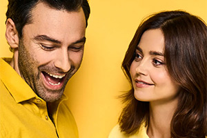 Lemons Lemons Lemons Lemons Lemons. Image shows left to right: Aidan Turner, Jenna Coleman