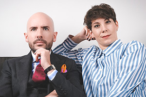 Like Minded Friends. Image shows left to right: Tom Allen, Suzi Ruffell