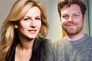 Image shows from L to R: Lucy Montgomery, Rhys Thomas