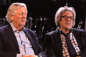 Image shows from L to R: Dick Clement, Ian La Frenais