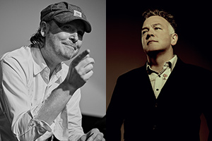 Image shows from L to R: Michael Cumming, Stewart Lee