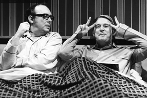 Image shows from L to R: Eric Morecambe, Ernie Wise