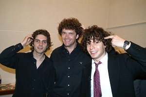 NewsRevue 2005. Image shows from L to R: Thomas Nelstrop, Pete Smith, Simon Amstell