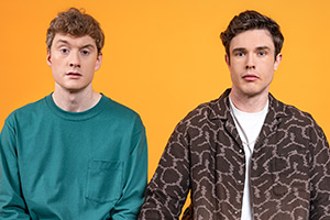 Off Menu. Image shows left to right: James Acaster, Ed Gamble. Credit: Paul Gilbey