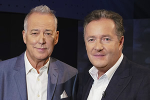 Image shows from L to R: Michael Barrymore, Piers Morgan