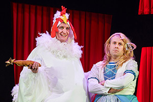 Potted Panto. Image shows left to right: Daniel Clarkson, Jefferson Turner. Credit: Geraint Lewis