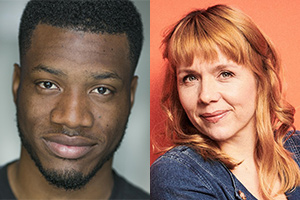 Image shows from L to R: Tom Moutchi, Kerry Godliman