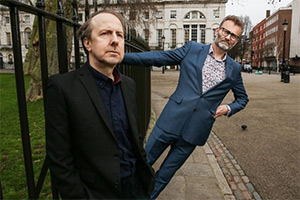 Punt & Dennis: We Are Not A Robot. Image shows left to right: Steve Punt, Hugh Dennis