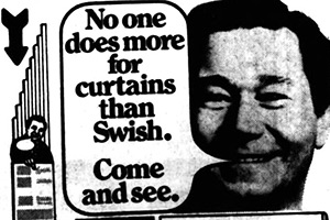 Reg Varney: Swish Curtains advert