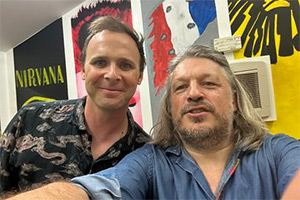 RHLSTP with Richard Herring. Image shows left to right: Colin Hoult, Richard Herring