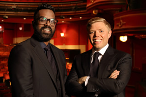 The Royal Variety Performance 2019. Image shows from L to R: Romesh Ranganathan, Rob Beckett