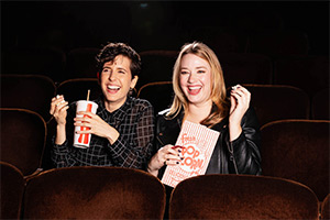 Six Chick Flicks. Image shows left to right: KK Apple, Kerry Ipema