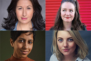 Image shows left to right: Hayley Tamaddon, Nikki Patel, Leigh Douglas, Sydney Stevenson
