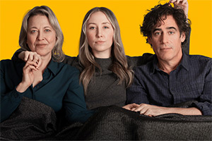 Unicorn. Image shows left to right: Nicola Walker, Erin Doherty, Stephen Mangan