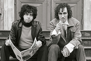 Withnail & I 2024. Image shows left to right: Adonis Siddique, Robert Sheehan. Credit: Manuel Harlan