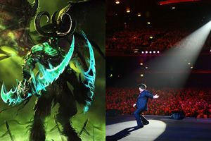 World Of Warcraft and Michael McIntyre on stage