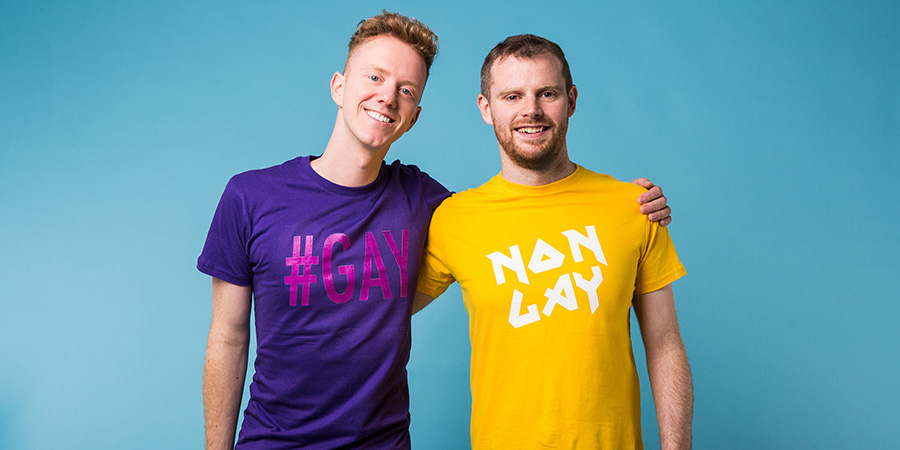 A Gay And A NonGay. Image shows from L to R: James Barr, Dan Hudson