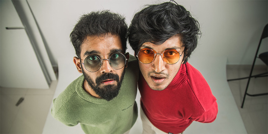 Image shows left to right: Abishek Kumar, Nirmal Pillai