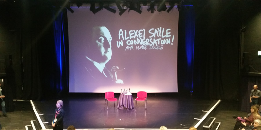 Alexei Sayle In Conversation stage. Copyright: Sarah Slack