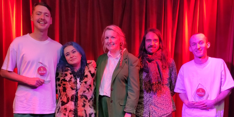 BCG Pro Performance Awards 2023. Image shows left to right: Kit Loyd, Maxine Wade, Jane Postlethwaite, Omar Ibrahim, Ollie Fox