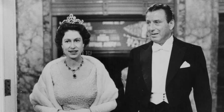 The Queen and Bernard Delfont