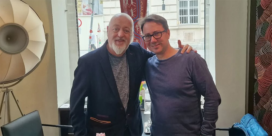 Image shows left to right: Bill Bailey, Ed Chappel