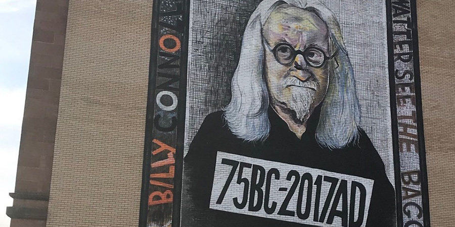 Billy Connolly mural in Glasgow