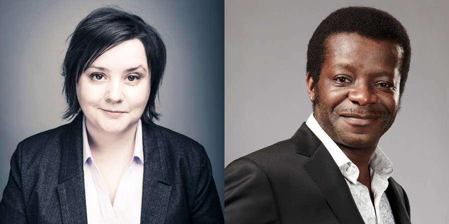 Image shows from L to R: Susan Calman, Stephen K Amos