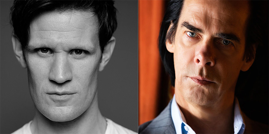 The Death Of Bunny Munro. Image shows left to right: Bunny Munro (Matt Smith), Nick Cave. Credit: Greg Williams, Megan Cullen