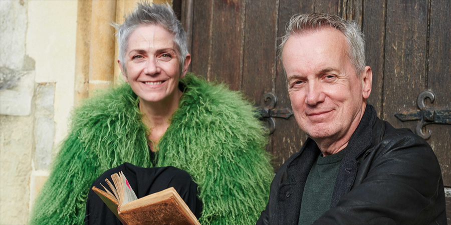 Image shows left to right: Denise Mina, Frank Skinner. Credit: IWC Media