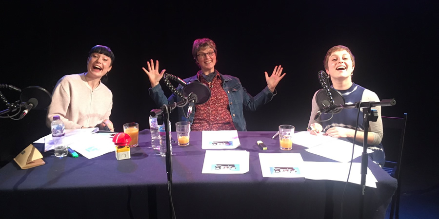 Image shows from L to R: Bec Hill, Lucy Rogers, Harriet Braine