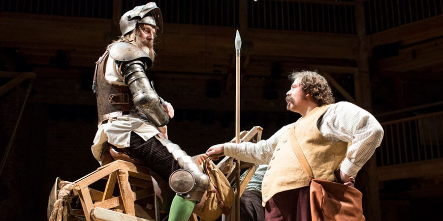 Don Quixote. Image shows from L to R: Rufus Hound, David Threlfall. Copyright: Helen Maybanks / RSC