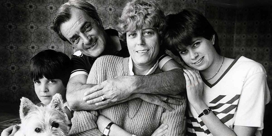 Eddie Braben with his second wife, Dee, and their daughters, Jill and Clare