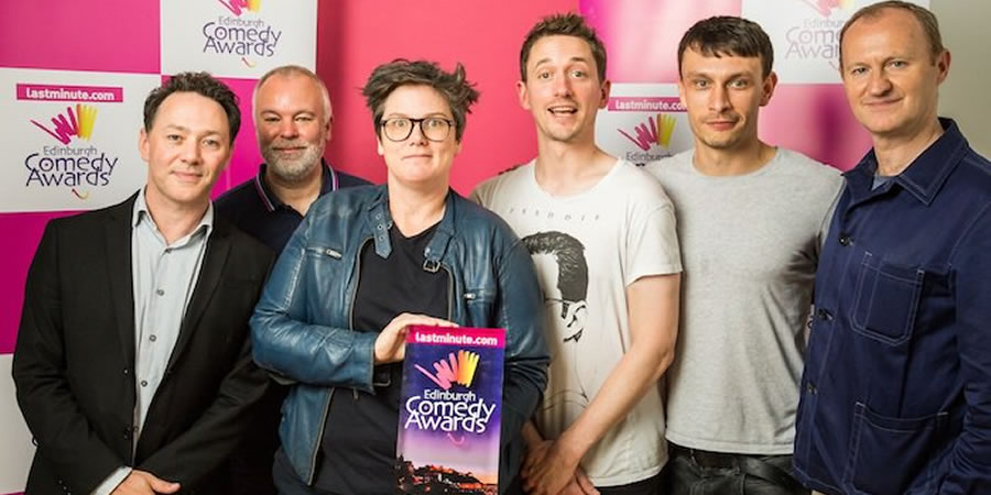 Edinburgh Comedy Awards 2017. Image shows from L to R: Reece Shearsmith, Steve Pemberton, Hannah Gadsby, John Robins, Richard Gadd, Mark Gatiss