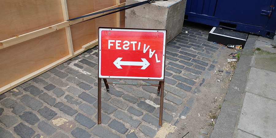 Festival sign