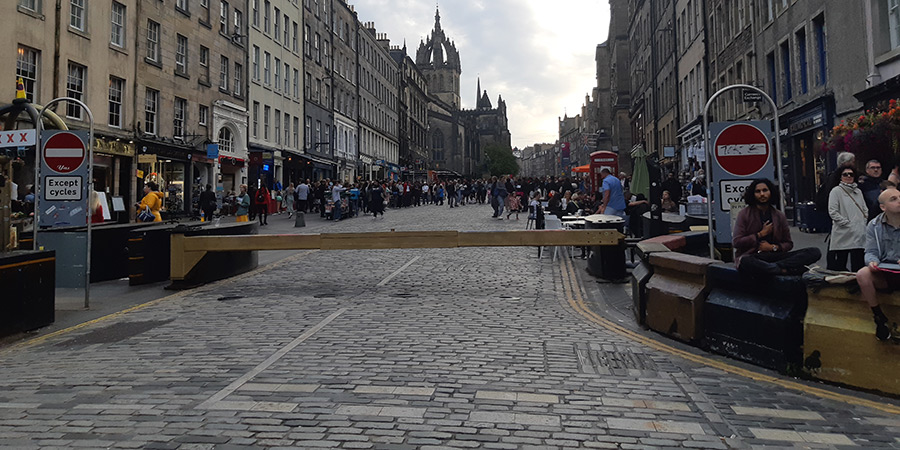 Edinburgh Fringe Royal Mile in 2022 Edinburgh Fringe Royal Mile in 2022