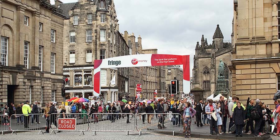 The Royal Mile during the Edinburgh Festival Fringe