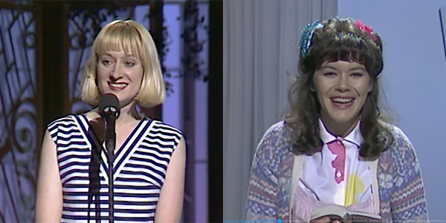 Friday Night Live. Image shows left to right: Hattie Hayridge, Josie Lawrence