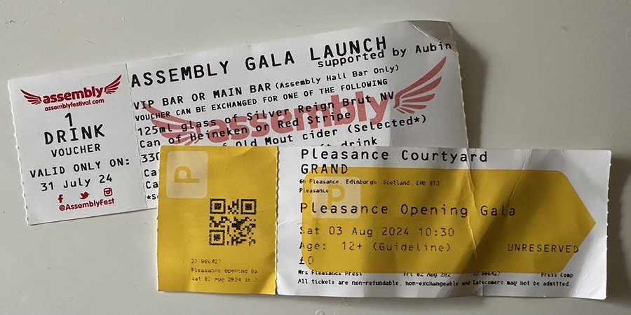 Edinburgh Fringe 2024 press tickets