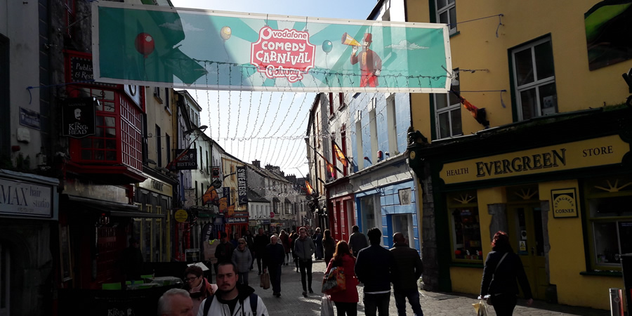 Galway High Street. Copyright: Si Hawkins / Hazelgee